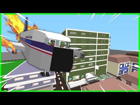 FAKİR ZOMBİ PİLOT OLDU UÇAK KAZASI YAPTI! 😱 - Minecraft