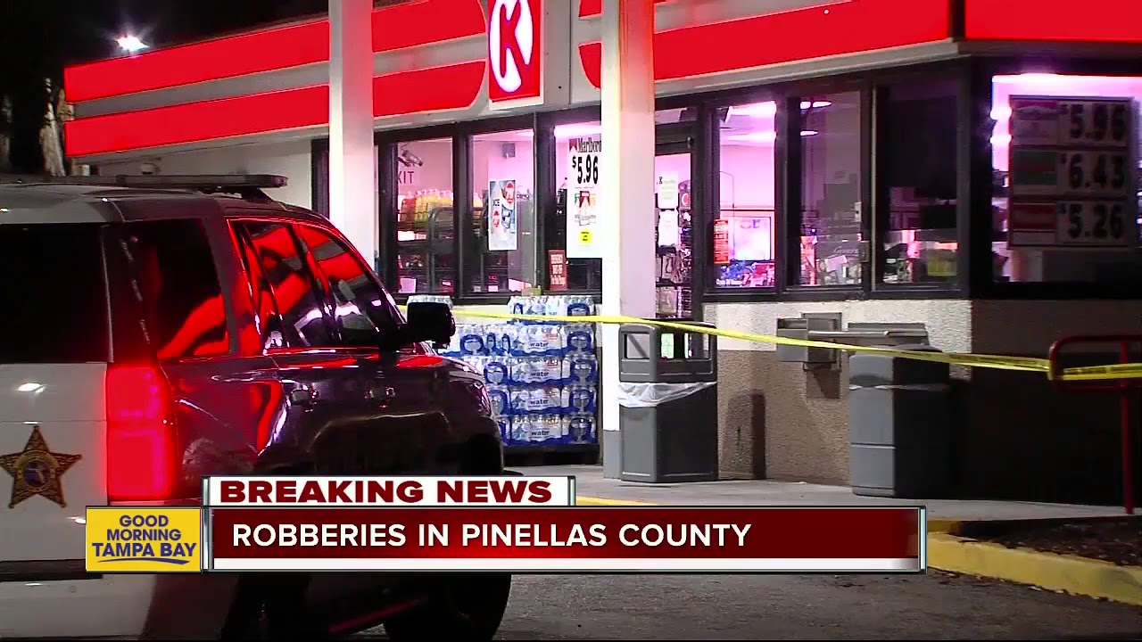 Deputies investigating gas station robberies in Seminole and Oldsmar