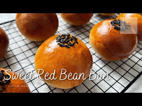 How to make Soft and Round Japanese Sweet Red Bean Buns (Anpan) | Easy Home Baking Recipe Tutorial