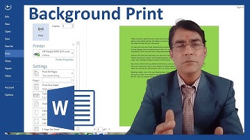 Print Background Color & Image in MS Word | How to print Background color and image in ms word