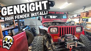 Old School Jeep YJ Build (Part 4) Genright High Tube Fender Install