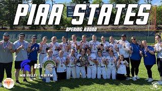 PIAA AAA Softball Playoffs Opening Round : 2-1 Mid Valley vs 4-2 Hughesville