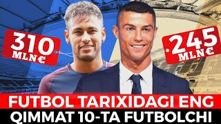 FUTBOL TARIXIDAGI ENG QIMMAT 10-TA FUTBOLCHI YOHUD TRANSFERLARI REKORD DARAJAGA YETGAN FUTBOLCHILAR