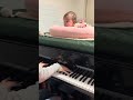 Wait for it… 😂リラックスしてショパンを聴いてたけど…🫣 #familytime #piano #mombaby