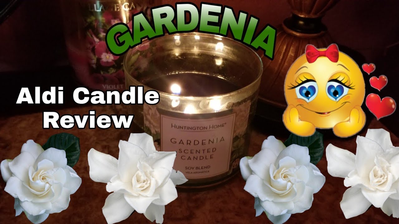 AldiHuntington Home Gardenia CandleCandle Review YouTube