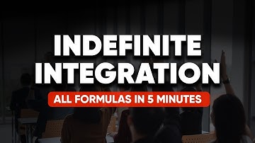 Revise Indefinite Integration in 5 Minutes | All Formulas | IIT JEE | Anup Sir | MathonGo