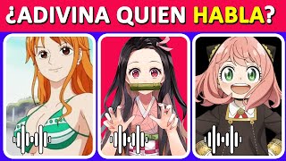 🔊 ¡Adivina por su VOZ versión anime 🍄✨💎 Nezuko, Anya, Tanjiro, Hinata, Ai, Kanao - Gigi Trivia