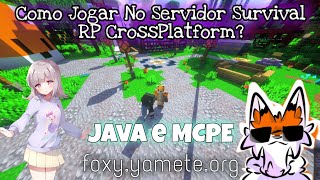 Tutorial 1 || FoxAldeia OFC || Como Jogar No Servidor CrossPlatform Minecraft PE e Java