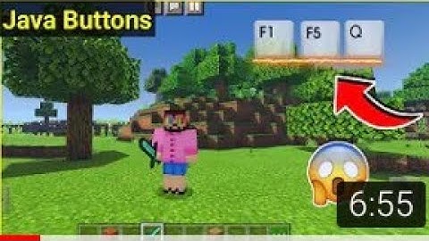 F5,F1 And Q Buttons For Minecraft PE | f5 button for minecraft pe | Java Buttons | in Hindi | 2021