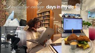 productive college days in my life | studying sessions, gym, exams