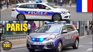 [Paris] French Police Cars Responding With Lights & Siren! (Collection)