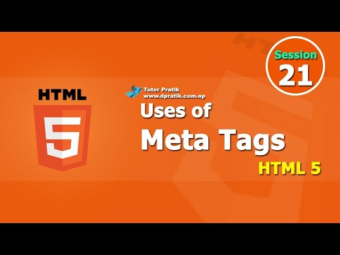 Uses of Meta Tag in HTML Session 21 | HTML5 | Tutor Pratik