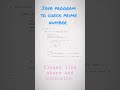 Java program to check prime number