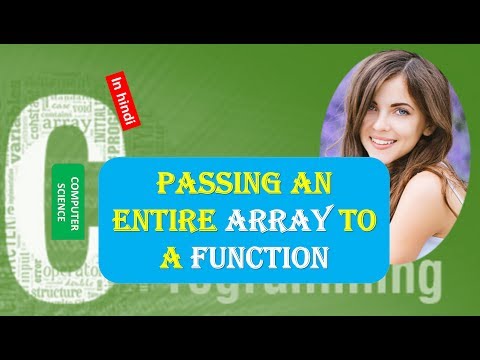 C Program to Pass Entire Array to Function | Pass Array to Function C Program HINDI URDU