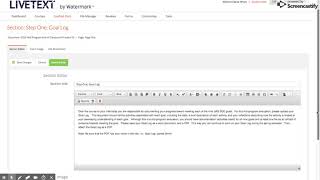 Mid Program Eval of Classroom Practice, LiveText tutorial