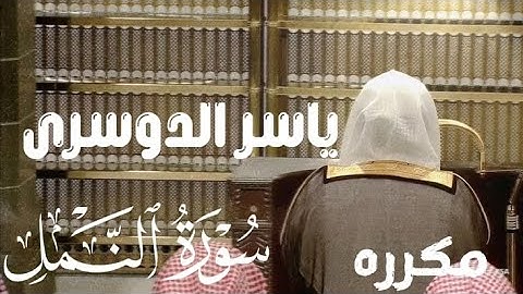 سوره النمل ياسر الدوسري #ياسر_الدوسري قرآن كريم 