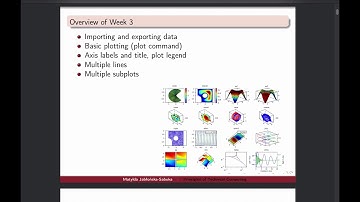 Intro to MATLAB - Week 3 - Overview