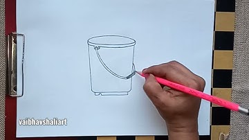 How To Draw Bucket | Object Drawing for Elementary Intermediate grade exam | #ObjectDrawing, #Bucket