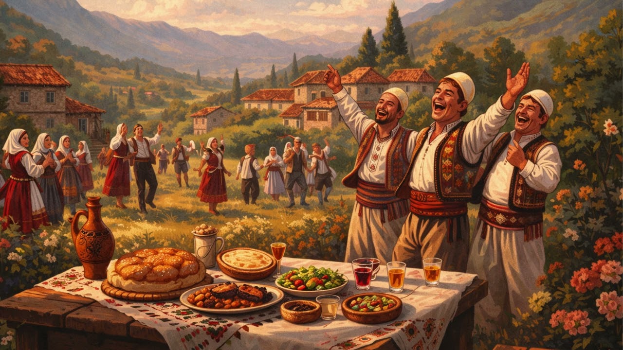 Tre papore u ngrenë e vënë - Këngë Arvanitase