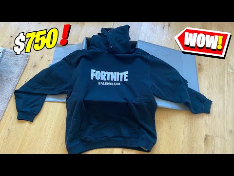 NWT and 100 AUTHENTIC BALENCIAGA FORTNITE LOGO HOODIE S SIZE FIT M  eBay