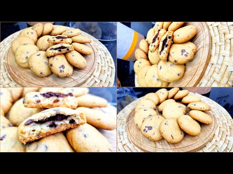 مطبخ ام وليد كوكيز محشيين شوكولا قرمشة بنة و خفة و فيهم تعليكة تحفة 