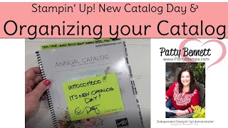 Tips for Organizing your New Stampin' Up! Catalog & Sneak Peeks
