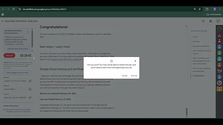 Cloud SQL for MySQL: Qwik Start | #2025 | #GSP151 |#qwiklabs |#Solution