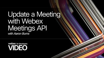 Update a Meeting with Webex Meetings API!