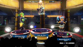 Circus Ami, Megumi And Isabella Bandicoot Winning Podium. Crash Nitro Fueled