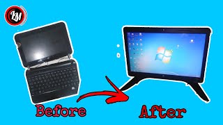 How to make All-in-one Computer | Diy All-in-one Computer using old laptop