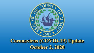 Coronavirus (COVID-19) Update (October 2, 2020)