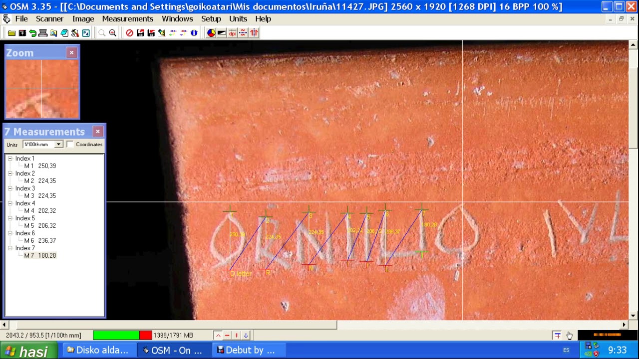 Letters height, distance between letters and distance between lines ...