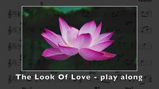 Vignette de la vidéo "The Look Of Love (Bacharach)- Backing + music sheet"