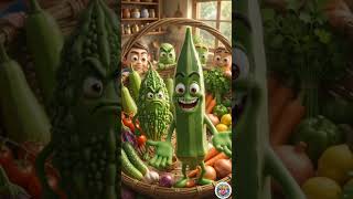 🥒 करेला और 🌿 भिंडी की मज़ेदार बहस 😄#ytshorts #animation #shorts