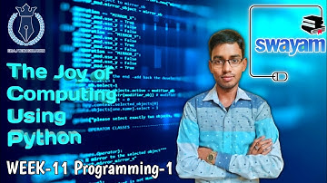 Swayam || The Joy of Computing Using Python Week-11 Programming Assignment-1 Solution || NPTEL 2023