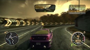NFS Most Wanted (2005) Gameplay: Blacklist #9 Earl Rival Race 1/2 - North Bay Cannery Speedtrap