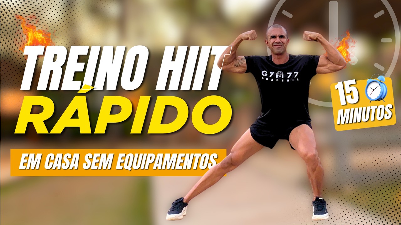 TREINO RÁPIDO PARA QUEIMAR MUITA GORDURA ( Em casa) 🔥