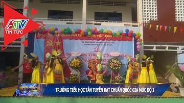 Trường tiểu học Tân Tuyến đạt chuẩn quốc gia mức độ 1 | ATV Tin tức