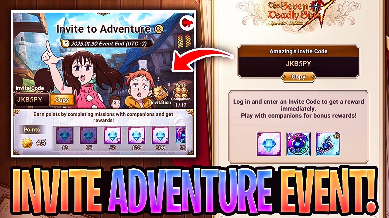 New & Returning Player FREE REWARDS Invite To Adventure Guide