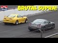 700hp toyota supra  drag racing  burnouts  japfest 2017