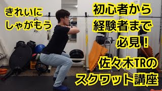 【初心者必見】きれいにしゃがめるようになるスクワット講座①【#筋トレ】