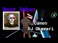 Beat Saber - Canon – DJ Okawari (FBT) airshom vr drumming attempt