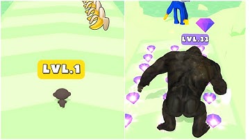 Monster Evolution Run - Max Level Gameplay in Monster Evolution Run Game - Merge Gameplay 2