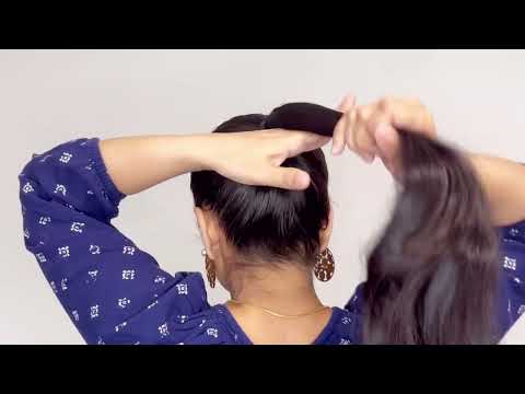 Simple bun hairstyle to look stylish | New hair hairstyle | #hairstyles #easyhairstyles #hair
