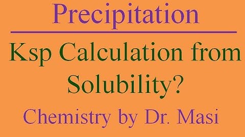 How to Calculate the Ksp from solubility? Examples: CaC2O4 and BiI3