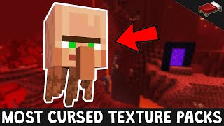 Top 5 Most Cursed Minecraft Texture Packs 1.16 - 1.17