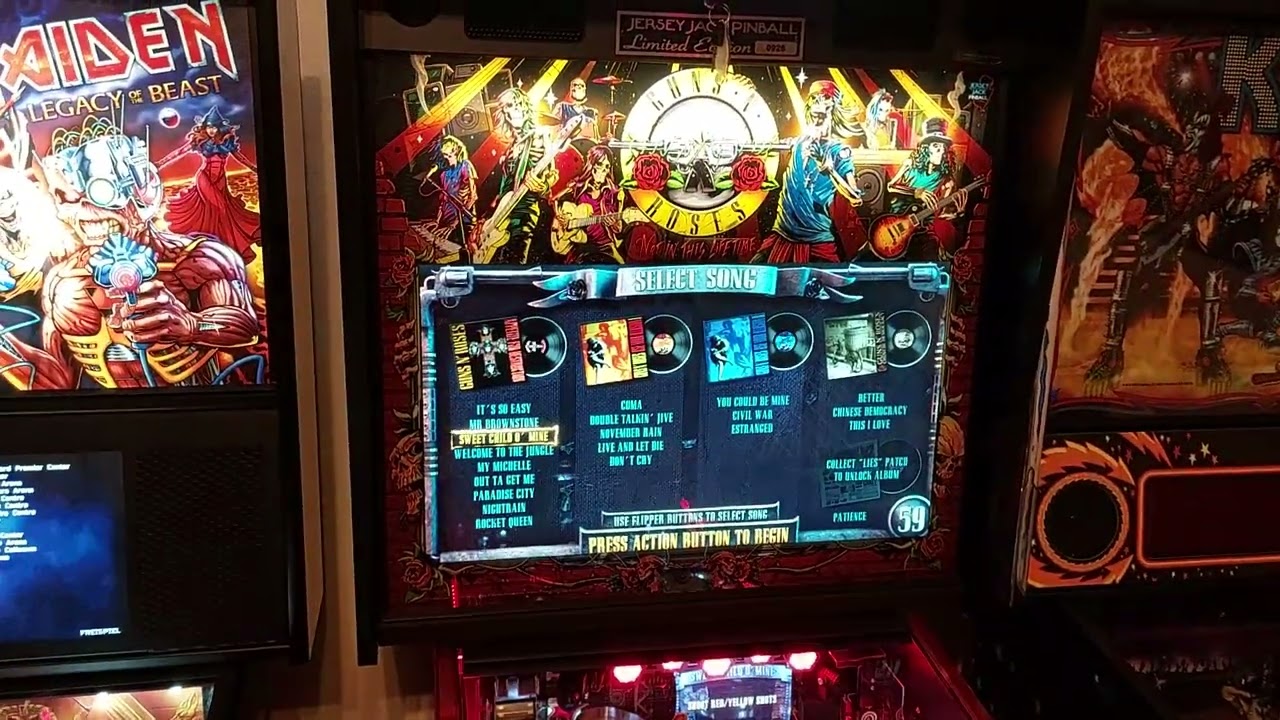 Guns N' Roses Pinball from Jersey Jack Pinball (JJP-2020) in
