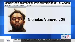 Columbia man out on bond sentenced to another federal prison term on firearm charge