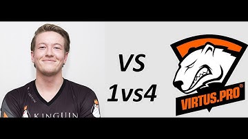 CS:GO UNREAL CLUTCH | Kinguin Rain 1vs4 Virtus.Pro | de_Train 17.07.2015 Dreamhack