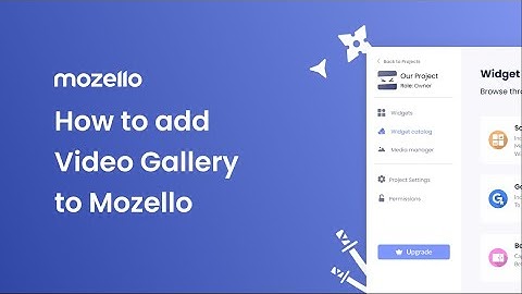 How to add a Video Gallery to Mozello